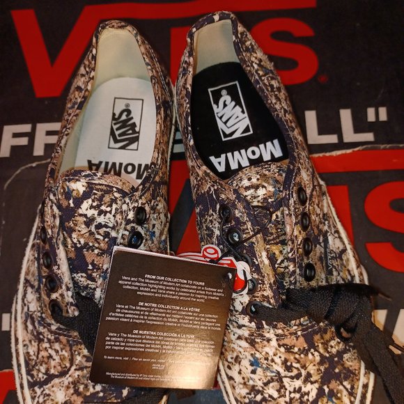 Vans Men's 4.5/Women's 6 Authentic MOMA Jackson Pollock Sneakers VN0A2Z5I18K - Picture 7 of 8